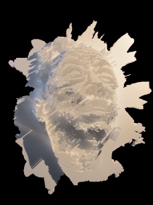 Alexandre Farto aka VHILS - Entropy - Sculpted polystyren - 2012