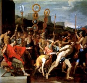 Camille_livre_le_matre_dcole_de_Falries__ses_coliers_-_Nicolas_Poussin_-_Louvre