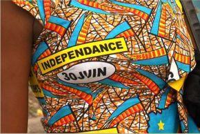 Pagne de campagne-geopolitique d-un tissu mondial - a la Maison de l-Afrique