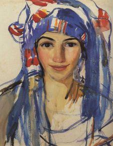 Zinaide-Serebriakov-autoportrait-à-lécharpe-Musée-dEtat-des-Beaux-Arts-Pouchkine copie