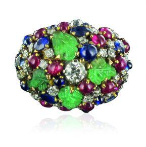 104. Genevieve BAUME. Bague appelee tutti frutti. Travail francais des annees 1950