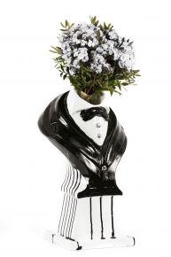 SALERNES 2 Levalet vase en céramique peint à la main 4 42x25cm 2017