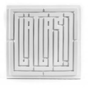 SALERNES 3 LAtlas sculpture en céramique 37x37cm 2017