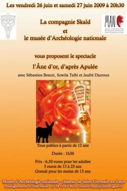 Spectacle L’Âne d’Or les 26 et 27 juin 2009 au Château de Saint Germain en Laye