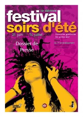 Le festival Nuits d’Eté à Paris, du 21 juin au 13 juillet 2009