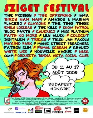 Festival Sziget du 11 au 17 août à Budapest