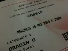 Gossip au Zenith de Paris