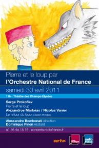 Pierre et Le Loup par l’Orchestre national de France – Théâtre des Champs-Élysées