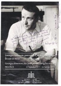 Georges Simenon - musée des lettres et manuscrits de Bruxelles