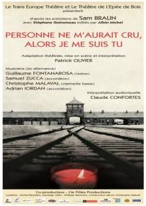 Personne ne m’aurait cru, alors je me suis tu - Théâtre de L’Epée de Bois