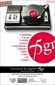 75gr, revue d'art contemporain - soirée de lancement le 21 juin 2012