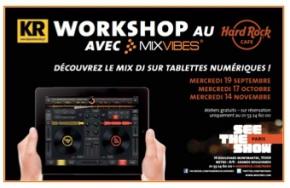 Ateliers Mix DJ sur tablettes numériques - Hard Rock Cafe Paris