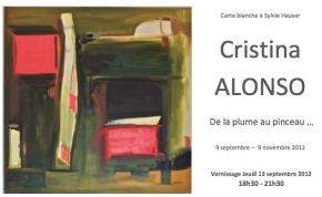 Cristina Alonso - De la plume au pinceau - Hôtel Pullman Paris Montparnasse