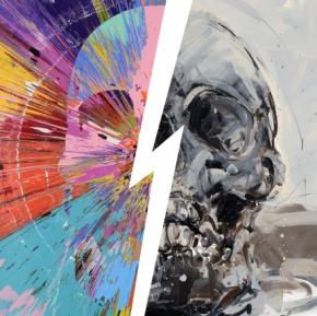 Damien Hirst et Philippe Pasqua - Skull - galerie Laurent Strouk