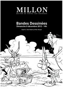 Les héros de bande-dessinées - vente Millon du 9 décembre 2012