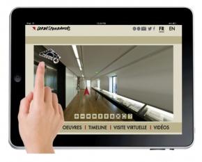 Web application pour l'exposition Correspondances - Espace culturel Louis Vuitton