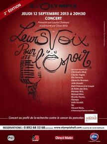 Leurs voix pour l’espoir 2013 – L’Olympia