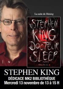 Stephen King en s&eacute;ance de signatures au Store MK2 Biblioth&egrave;que