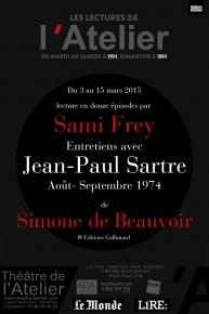 Sami Frey lit «Entretiens avec Jean-Paul Sartre» de Simone de Beauvoir – Théâtre de l’Atelier
