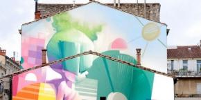 Fresque graffiti géante par Zest à Montpellier