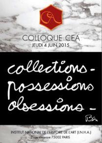Colloque  « Collection – Possessions – Obsessions » – INHA