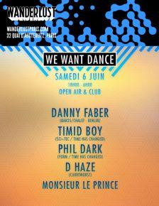 Soirée We Want Dance au Wanderlust