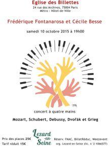 Frédérique Fontanarosa & Cécile Besse en concert – Eglise des Billettes