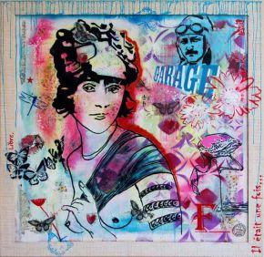 Atelier à ciel ouvert de la street artiste IZa Zaro - Renaissance Paris Vendôme - Galry