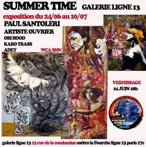 Exposition SUMMER TIME - Paul Santoleri - Artiste Ouvrier - WCA - Galerie Ligne 13