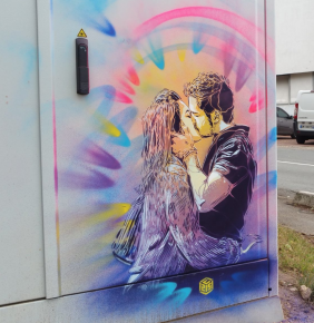 Interventions d’Enora et Tristan Marie – Wall Street Art, Grand Paris Sud