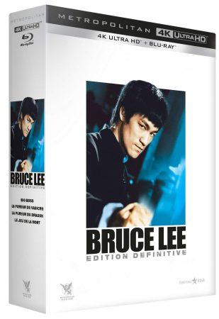 Coffret Bruce Lee : Big Boss, La fureur de vaincre, La fureur du Dragon et Le jeu de la mort en 4K Ultra HD et Blu-ray – Édition définitive