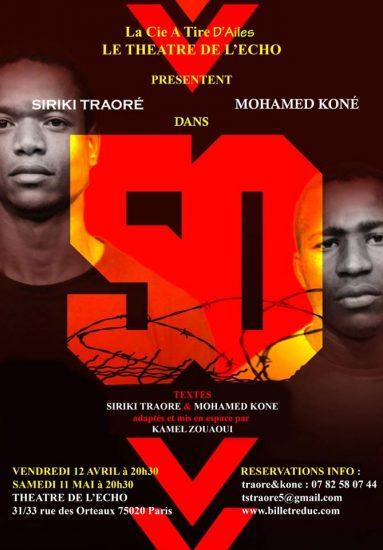 “50” – Un spectacle retraçant le parcours de deux réfugiés au Théâtre de l’Echo