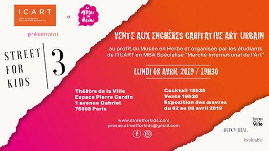 Street for Kids #3, la vente aux enchères caritative au profit du Musée en Herbe !