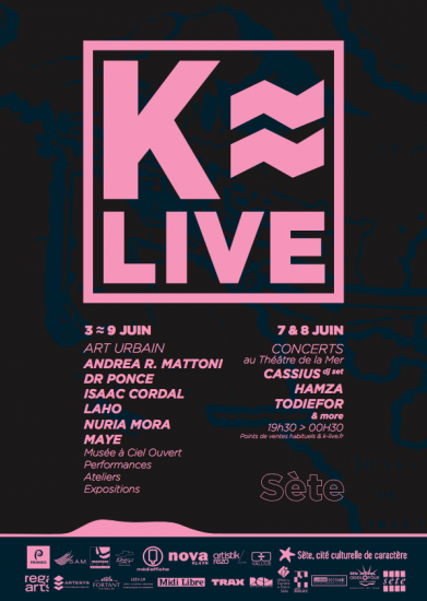 K-Live 2019 : Sea, Art & Sound – Du 3 au 9 juin – Sète