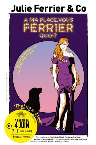 Direction le théâtre de l’Atelier avec Julie Ferrier