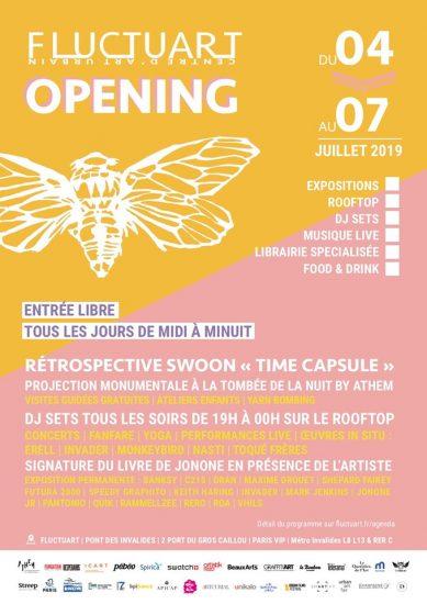 Fluctuart, le premier centre d’art urbain flottant, ouvre jeudi 4 juillet !