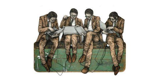 Ensemble, la nouvelle exposition de Levalet à la galerie Joel Knafo