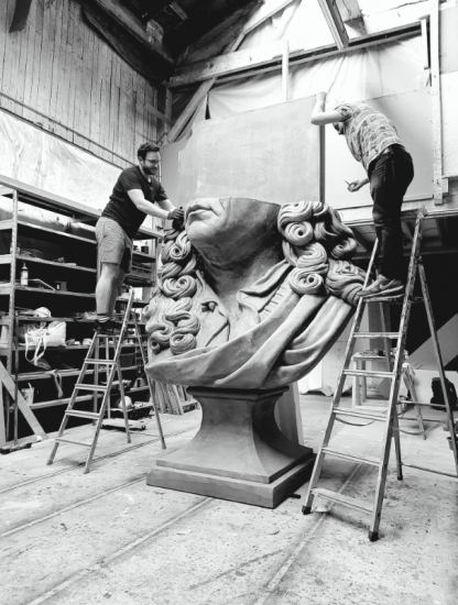 Inauguration de l’œuvre de Rero et Stéphane Parrain : Untitled (LOADING…)