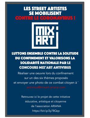 MIX’ART – Les artistes s’engagent dans la lutte contre le coronavirus