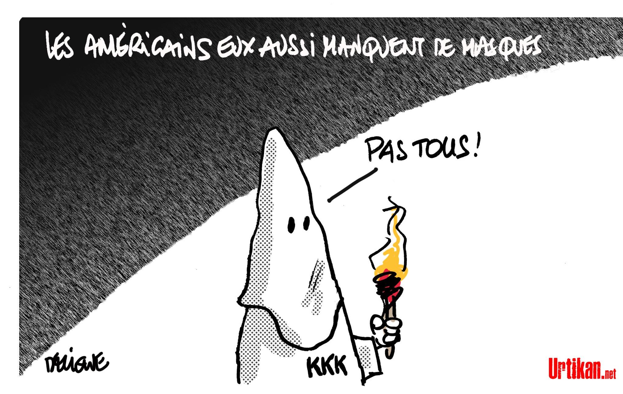 Deligne-coronavirus-Masques KKK