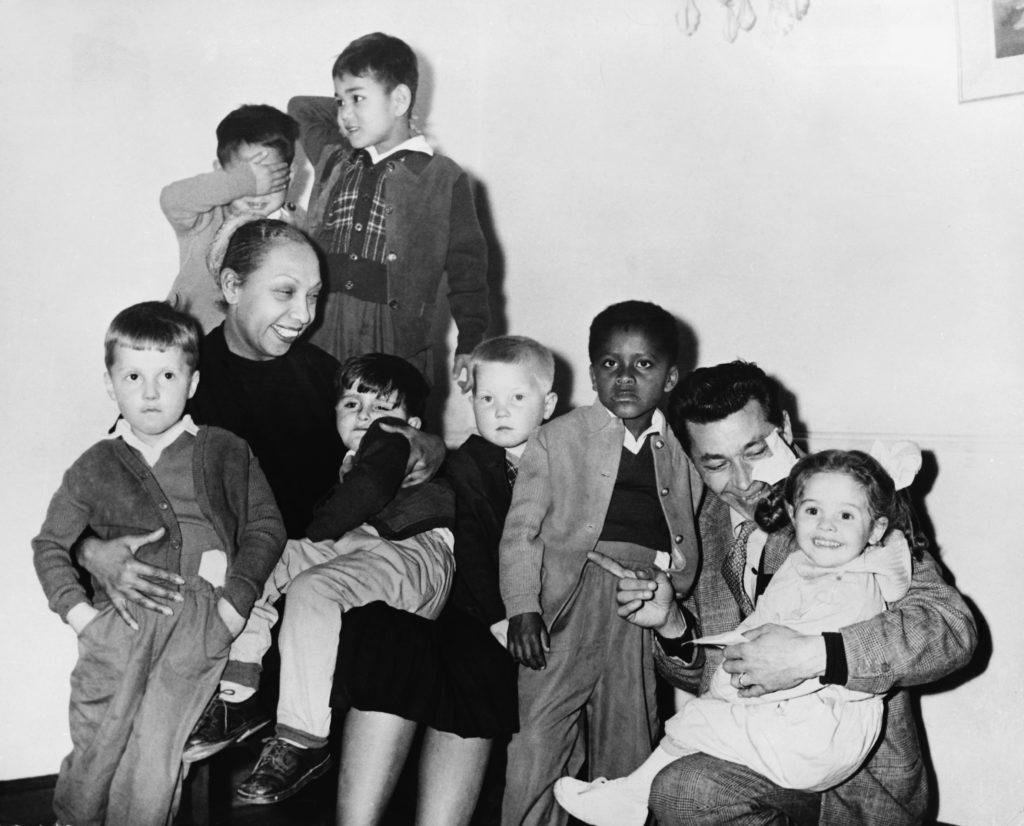 Singer Josephine Baker With Her Adopted Children, 1959 - Artistikrezo