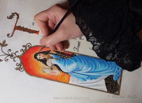 Elisabeth Baillié : “Je veux montrer que l’enluminure ne s’est pas arrêtée au Moyen Âge”