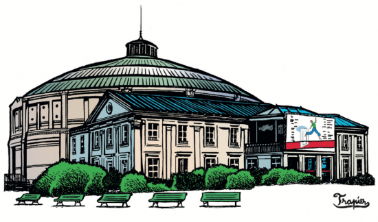 Le Rond-Point dans le jardin