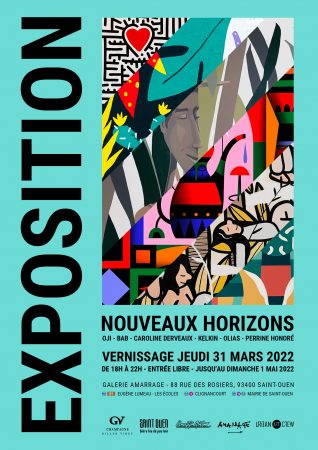 L’exposition collective “Nouveaux Horizons” pose ses toiles à Saint-Ouen à la galerie Amarrage