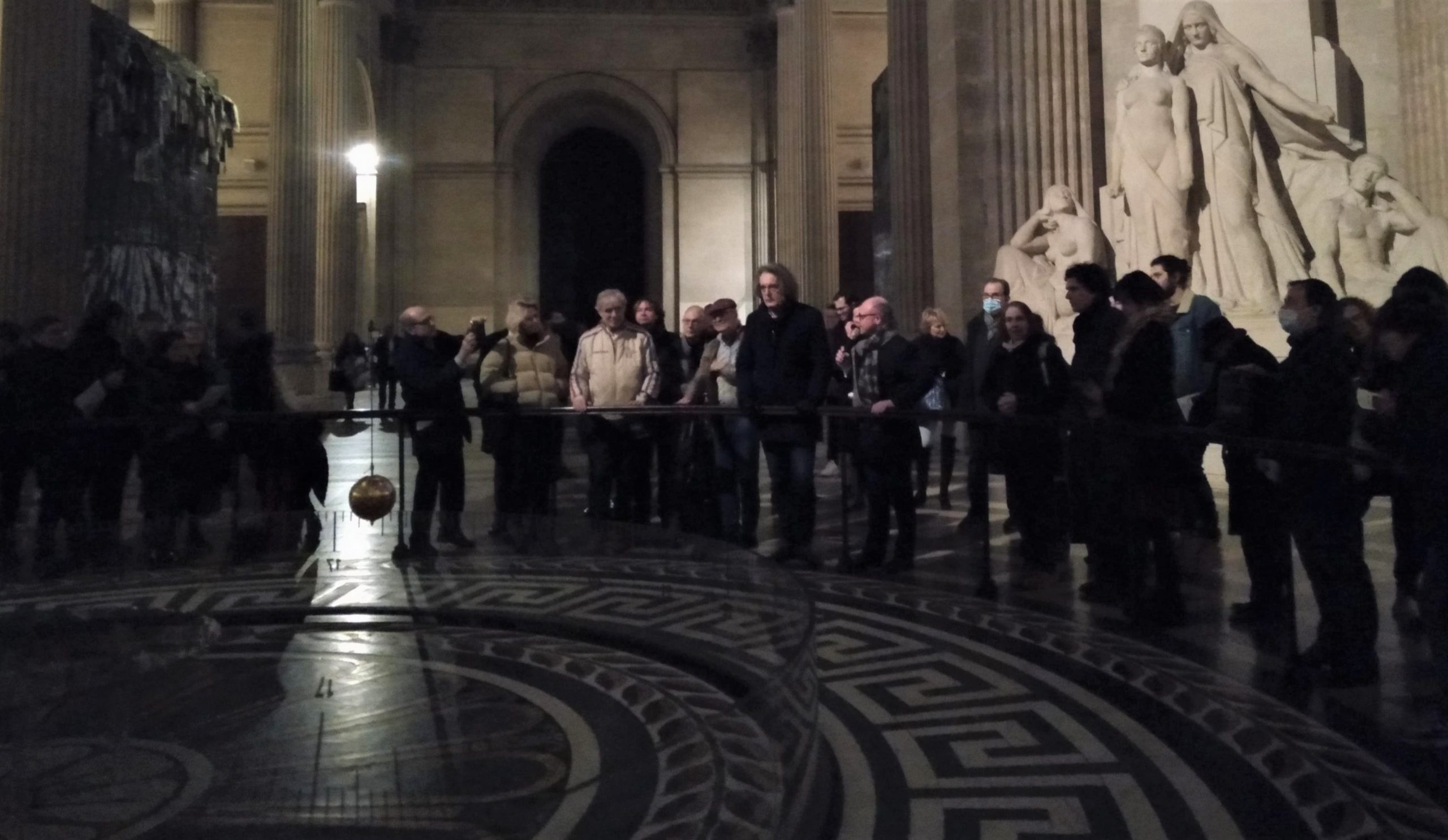 Pascal Dusapin au côté de David Madec, administrateur du Panthéon © Fatma Alilate