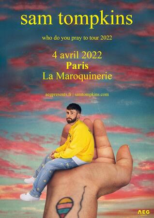 La révélation pop britannique Sam Tompkins en concert à la Maroquinerie