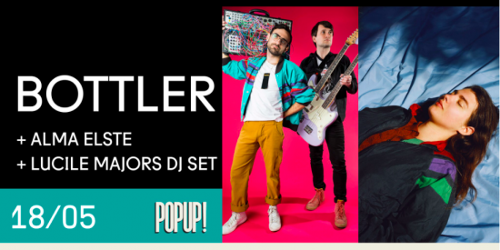 Bottler, Alma Elste et Lucile Majors en concert au PopUp du Label
