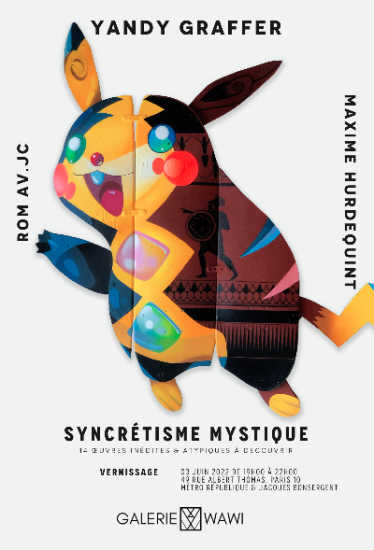 “Syncrétisme mystique”, un group show avec Yandy Graffer, Rom av. JC et Maxime Hurdequint