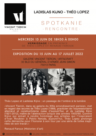 Théo Lopez et Ladislas Kijno : une rencontre artistique à ne pas manquer à la Galerie Vincent Tiercin