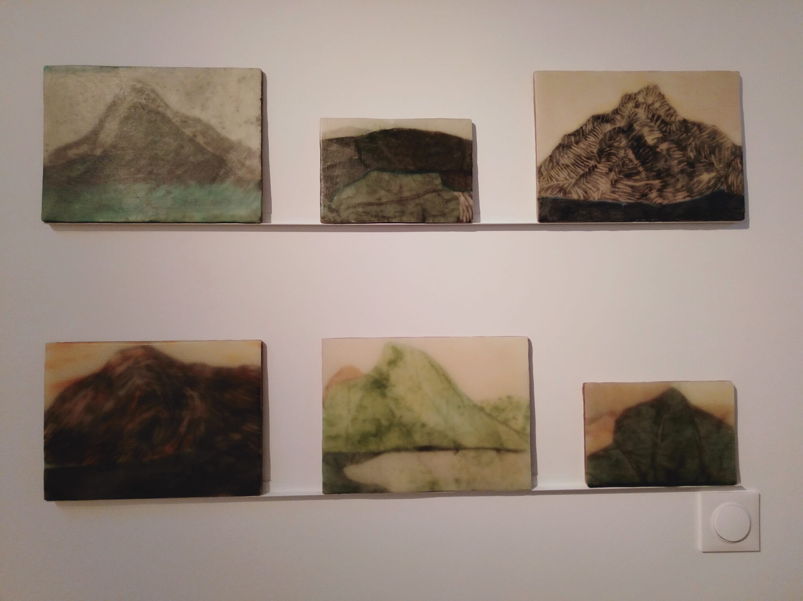 Série "Paysages en cire" - Valérie Novello, exposition "L’Œuvre au corps" à la Galerie La Forest Divonne © Fatma Alilate